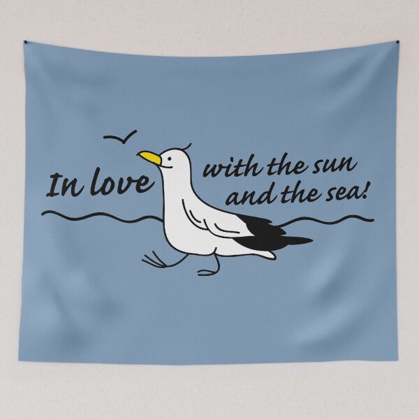 Item preview, Seagull and sea designed and sold by spontania.