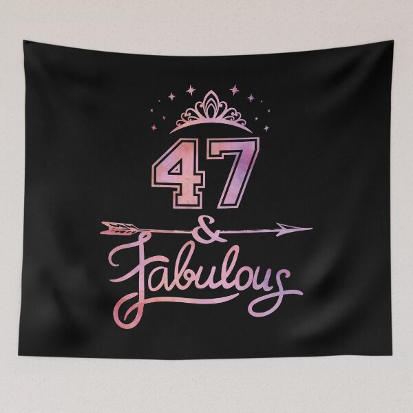 Item preview, Women 47 Years Old And Fabulous Happy 47th Birthday product designed and sold by Grabitees.