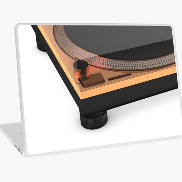 Golden Turntable Laptop Skin