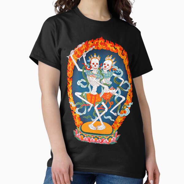 Item preview, Citipati Thangka bouddhiste tibétain - Squelettes dansants - Poster designed and sold by CarlsArt.
