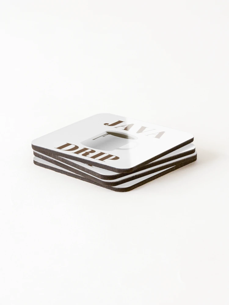 Thumbnail 4 of 5, Coasters (Set of 4), Coffee Java Drip designed and sold by codestealth.