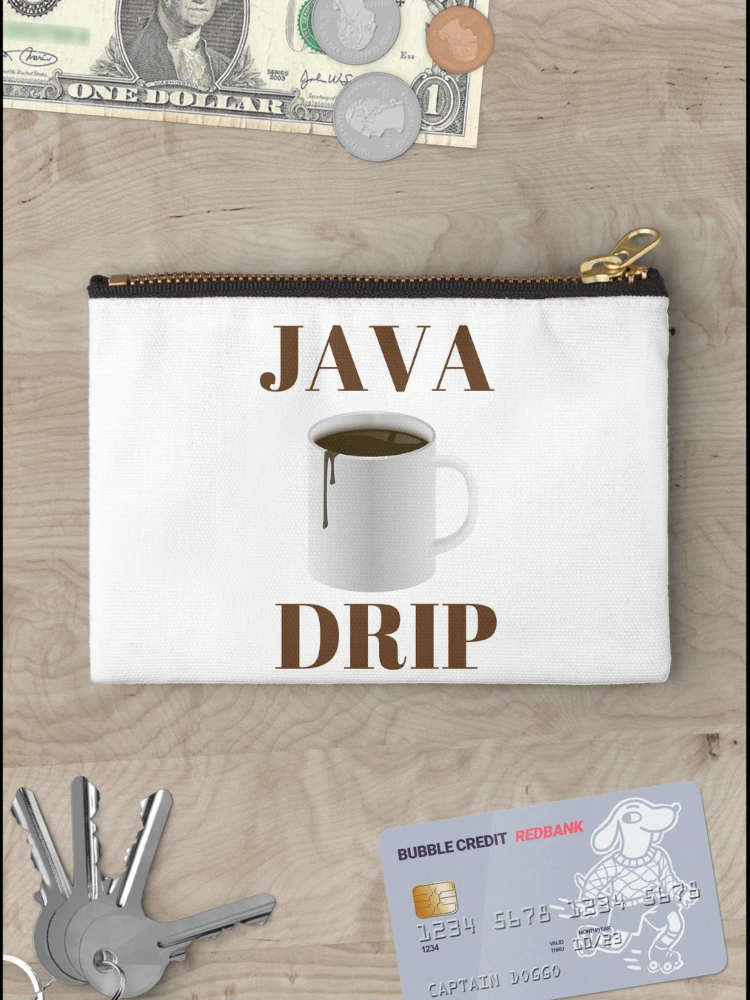Thumbnail 3 of 4, Zipper Pouch, Coffee Java Drip designed and sold by codestealth.
