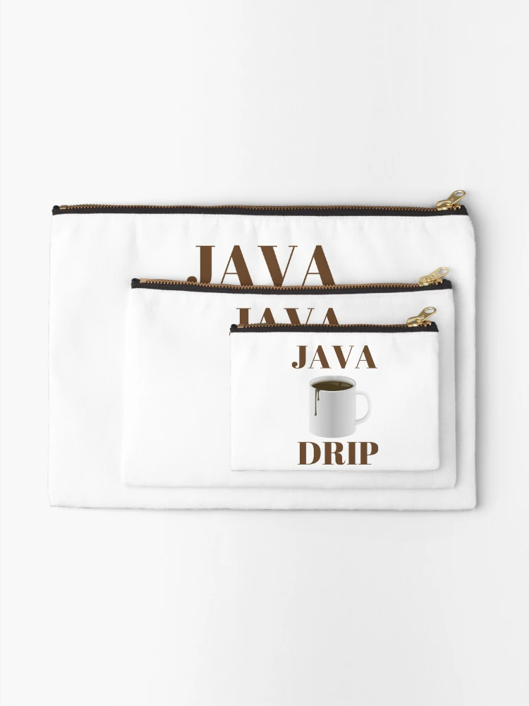 Thumbnail 2 of 4, Zipper Pouch, Coffee Java Drip designed and sold by codestealth.