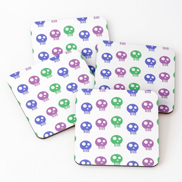 Item preview, Little Colorful Skull Pattern designed and sold by videogamegenius.