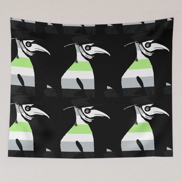 Item preview, Pride Cannot Be Quarantined Agender Flag Plague Doctor designed and sold by CaelanPride.