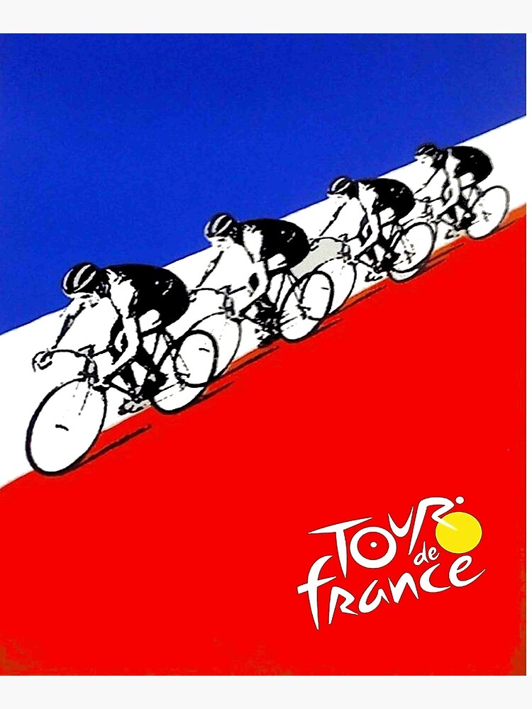 TOUR DE FRANCE; Abstract Bicycle Race Advertisement Print by posterbobs