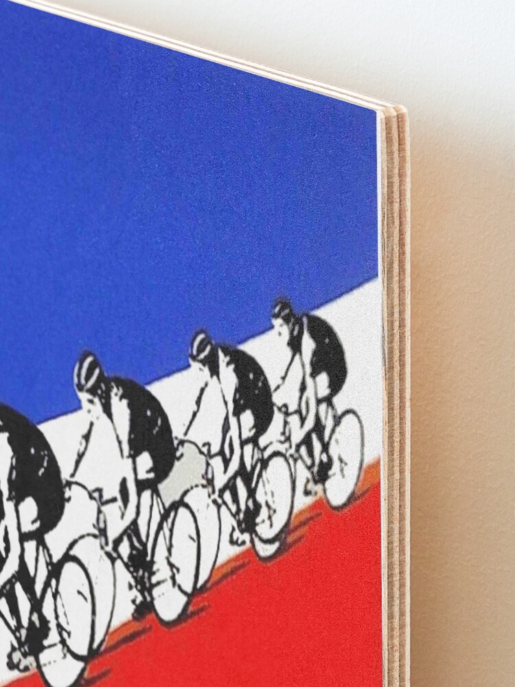Alternate view of TOUR DE FRANCE; Abstract Bicycle Race Advertisement Print Mounted Print