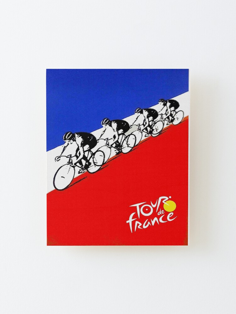 Alternate view of TOUR DE FRANCE; Abstract Bicycle Race Advertisement Print Mounted Print