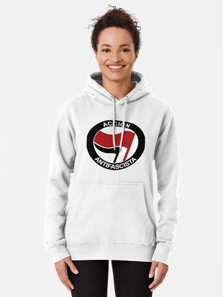 Sudadera con capucha con la obra «accion antifascista antifa