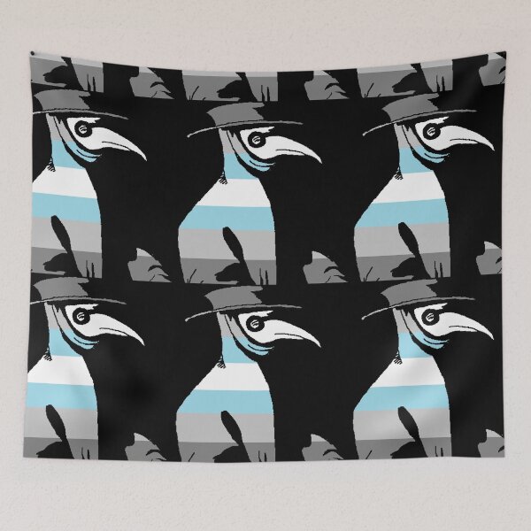 Item preview, Pride Cannot Be Quarantined Demiboy Flag Plague Doctor designed and sold by CaelanPride.
