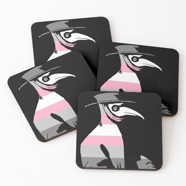 Item preview, Pride Cannot Be Quarantined Demigirl Flag Plague Doctor designed and sold by CaelanPride.