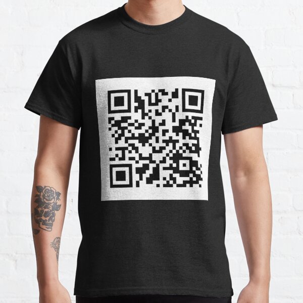 Rick Roll Your Friends! QR code that links to Rick Astley's “Never Gonna  Give You Up”  music video Essential T-Shirt for Sale by ApexFibers