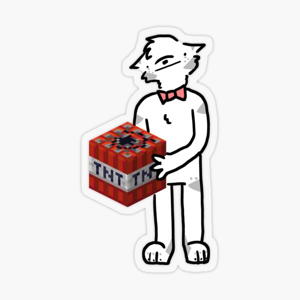 Minecraft White Stickers Redbubble - meepcity roblox smp community wiki fandom