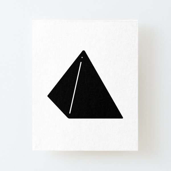 Shapes Pyramid - Minimalistic Vector Art Canvas Mounted Print
