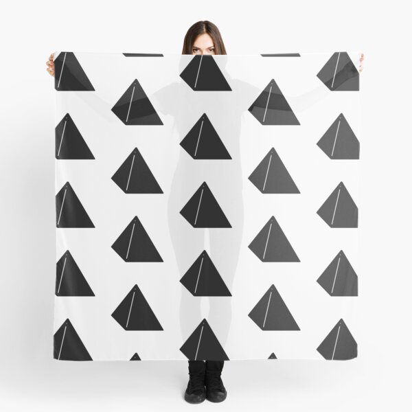 Shapes Pyramid - Minimalistic Vector Art Scarf