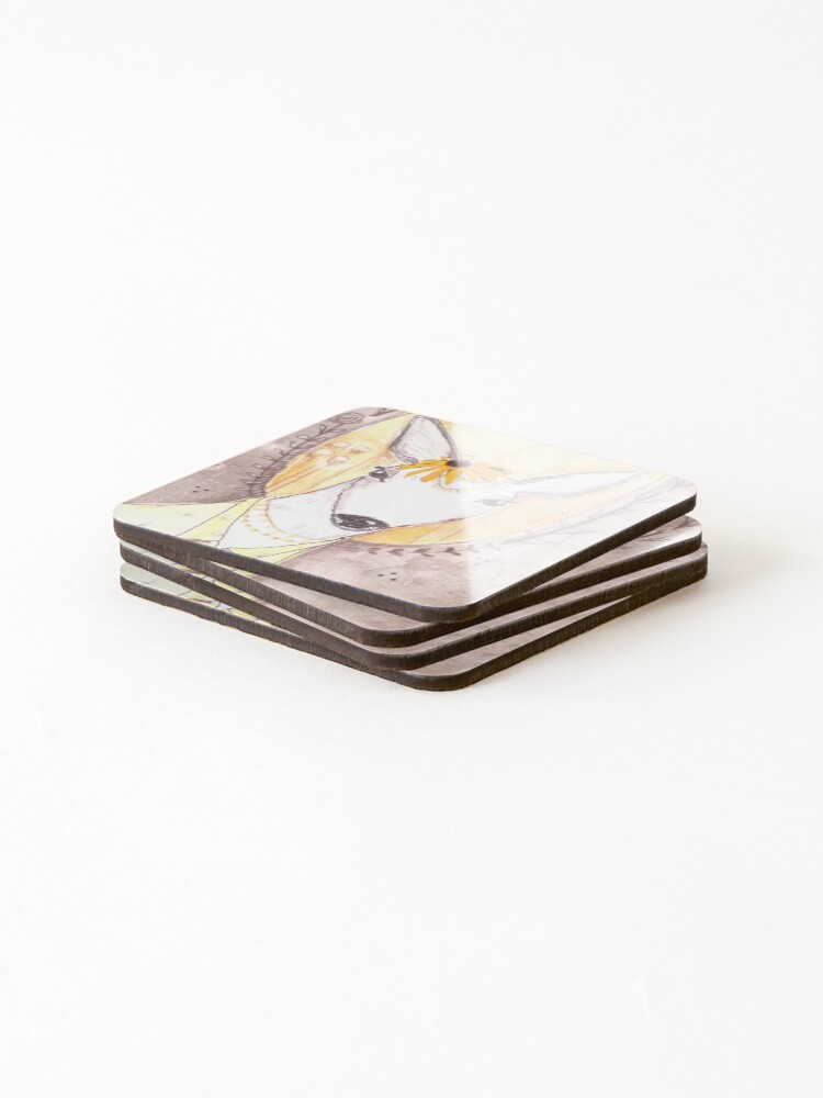 Alternate view of Bohemian Deer Coasters (Set of 4)