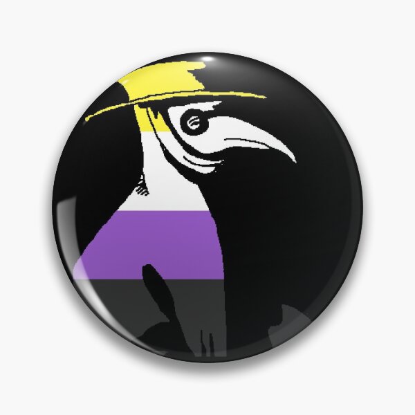 Item preview, Pride Cannot Be Quarantined Nonbinary Flag Plague Doctor designed and sold by CaelanPride.