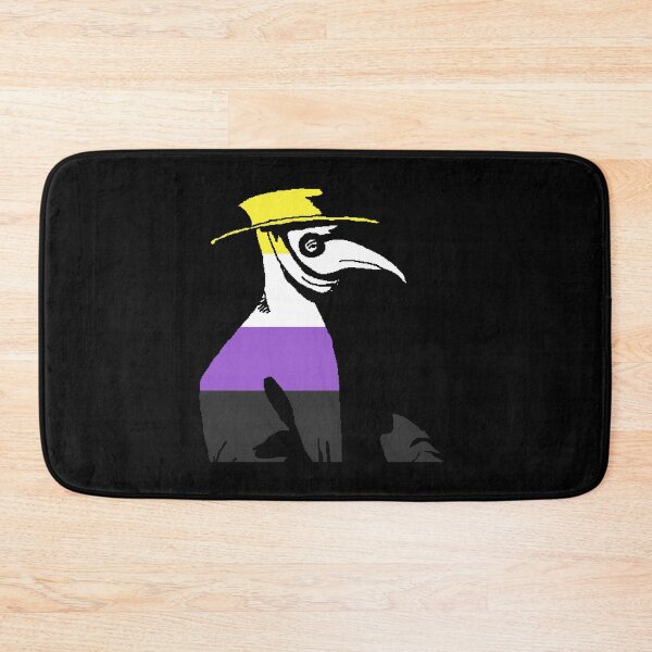 Item preview, Pride Cannot Be Quarantined Nonbinary Flag Plague Doctor designed and sold by CaelanPride.