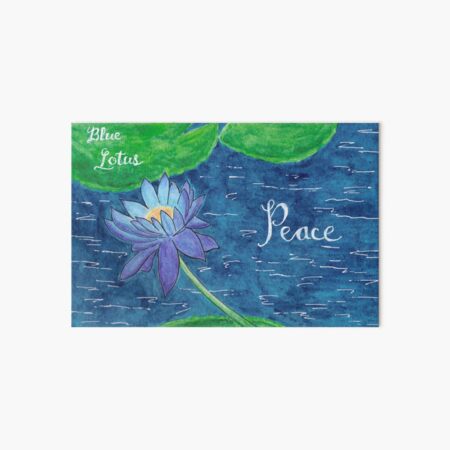 Blue Lotus - Peace Art Board Print