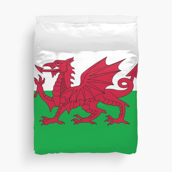 ShawsDirect Wales Flag Welsh Dragon Duvet/Quilt Cover Set Cymru Single 