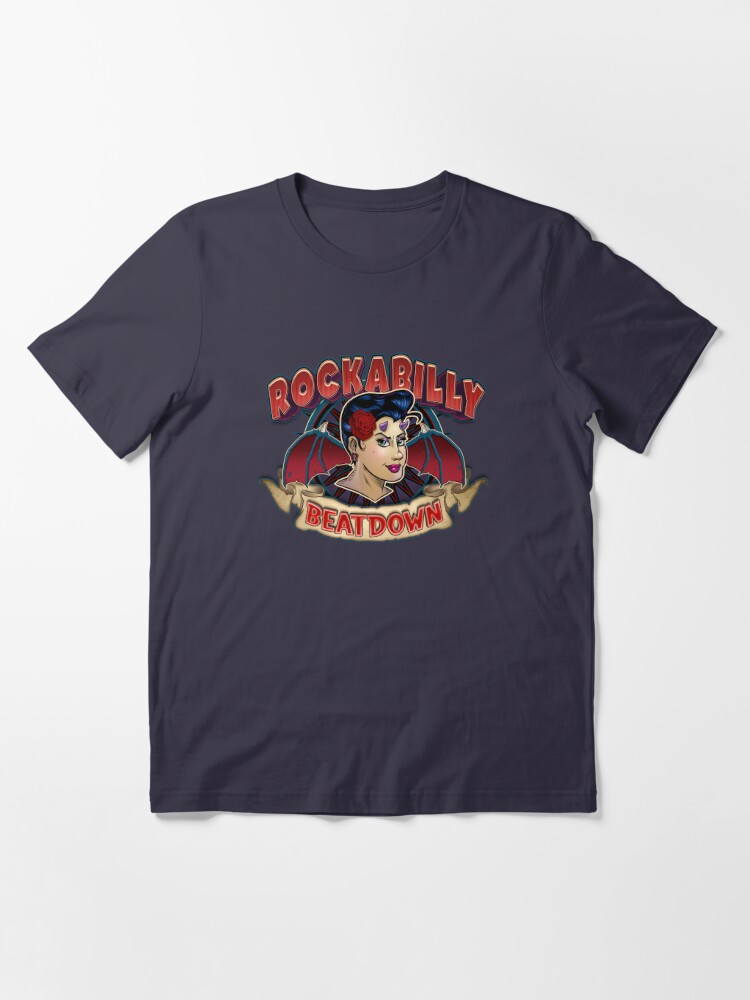 Alternate view of Rockabilly Beatdown Essential T-Shirt