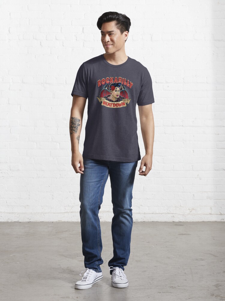 Alternate view of Rockabilly Beatdown Essential T-Shirt