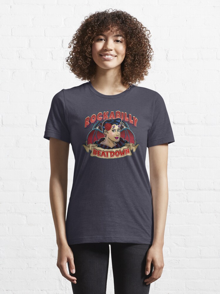 Alternate view of Rockabilly Beatdown Essential T-Shirt