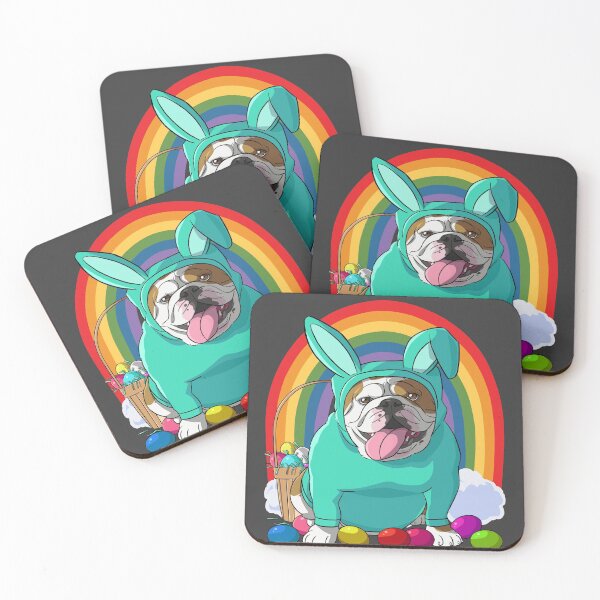 Item preview, English Bulldog Bunny Happy Easter Day designed and sold by Nosek1ng.