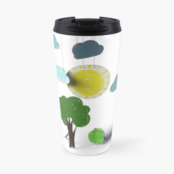 Sunny Day 3D Paper Craft Travel Mug