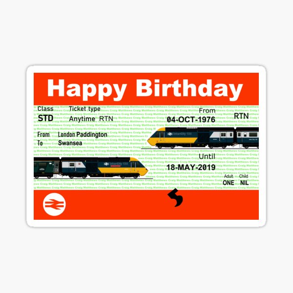 INTERCITY 125 HST Sticker