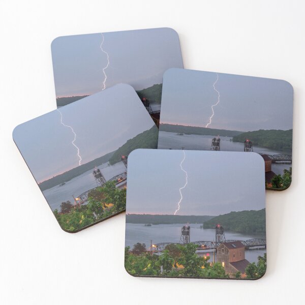 Item preview, Lightning Strikes over the Stillwater Bridge designed and sold by Sam Wagner.