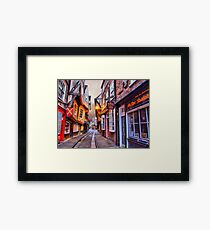 44 The Shambles York - HDR Framed Print