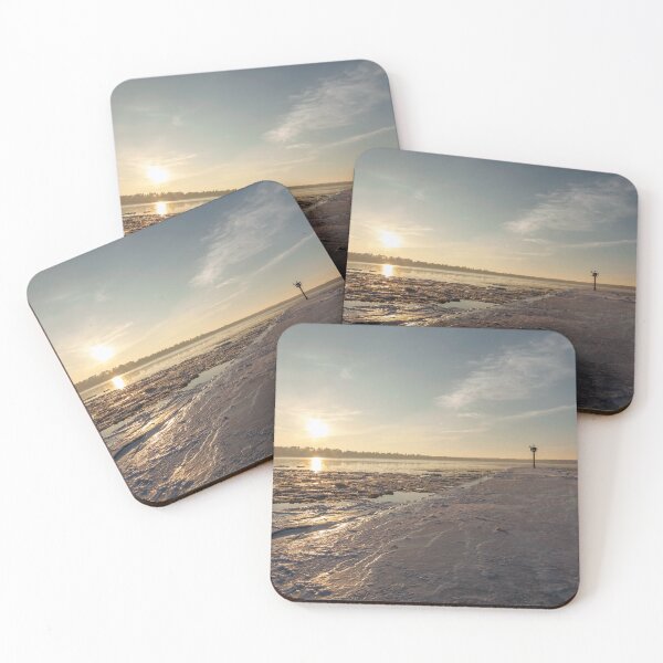 Item preview, Winter Sunset on the Cornucopia Pier designed and sold by Sam Wagner.