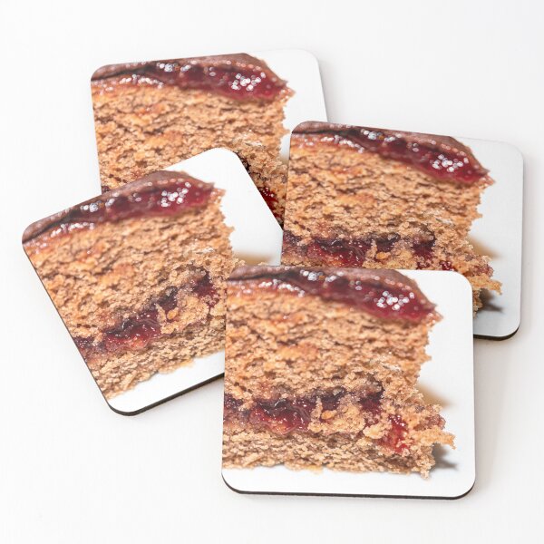 Item preview, Detail of slice of chocolate cake with strawberry jam filling designed and sold by brambillasimone.
