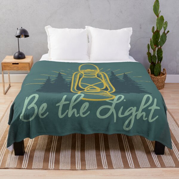 Item preview, BE THE LIGHT colorful lantern positive Christian quote designed and sold by move-mtns.