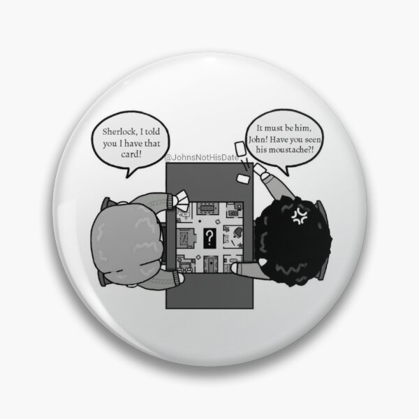 Johnlock playing cluedo Pin