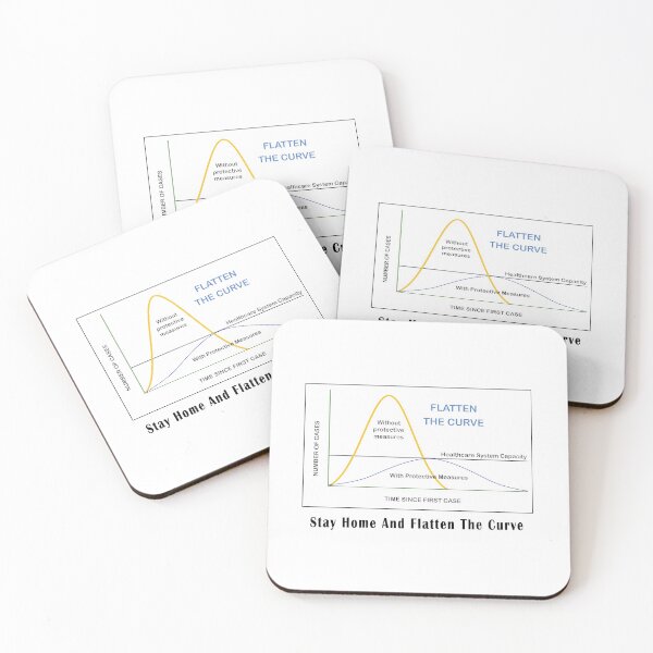Item preview, stay home and flatten the curve designed and sold by hobbystore0-0.