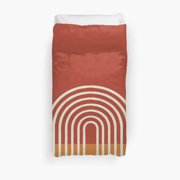 retro rainbow Duvet Cover