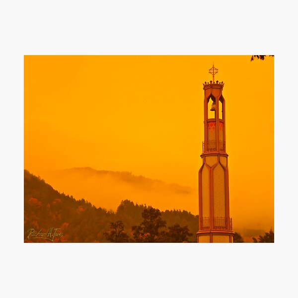 Item preview, Honzan Belltower Morning Autumn Mist designed and sold by Richard H. Jones.