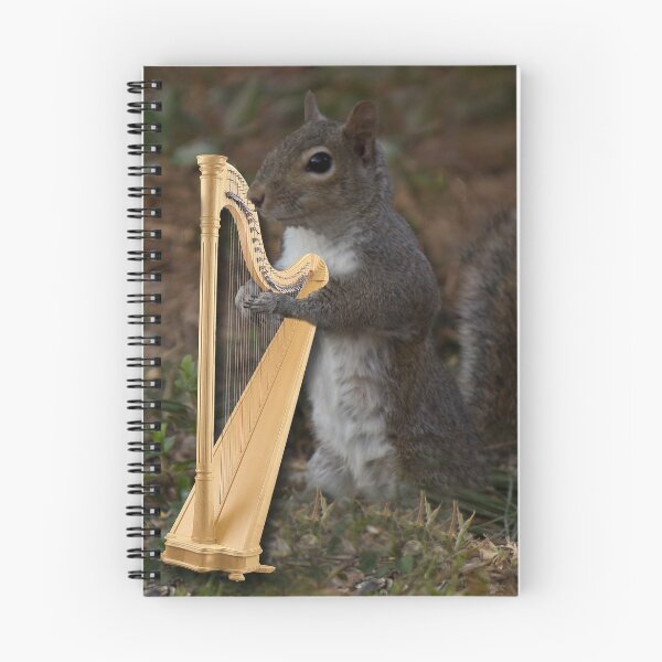 Item preview, Squirrel Playing Harp designed and sold by Sandra Clark.