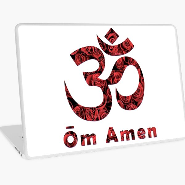 Om Amen (Red Roses) Laptop Skin