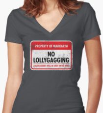 Markarth Municipal Ordinance Women's Fitted V-Neck T-Shirt