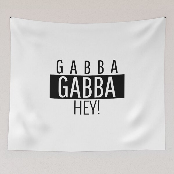 Item preview, Gabba Gabba Hey!  The definitive punk anthem from the Ramones!  1,2,3,4... designed and sold by Kray-Zee-Teez.