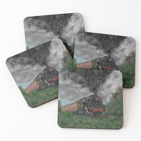 Item preview, Steam train digital painting designed and sold by BenM-DigitalArt.