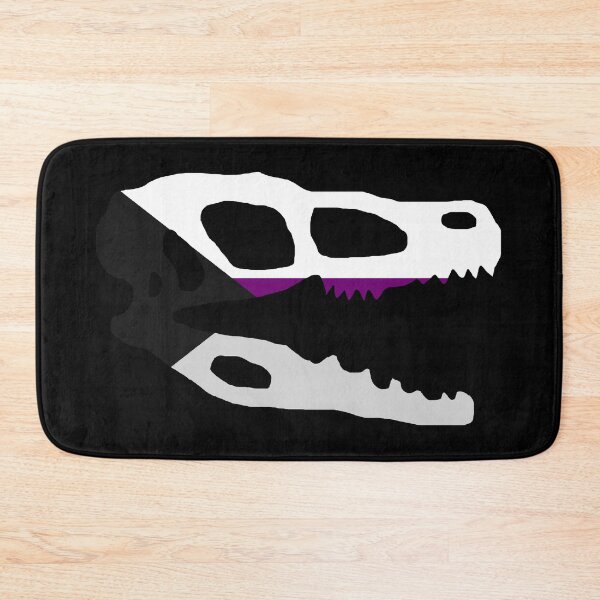 Item preview, Dinosaur Velociraptor Skull in Demisexual Pride Flag Colors  designed and sold by CaelanPride.