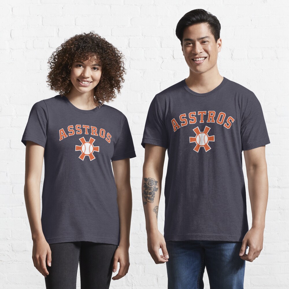 Womens Houston Asterisks Baseball Big Asterisk V-Neck T-Shirt