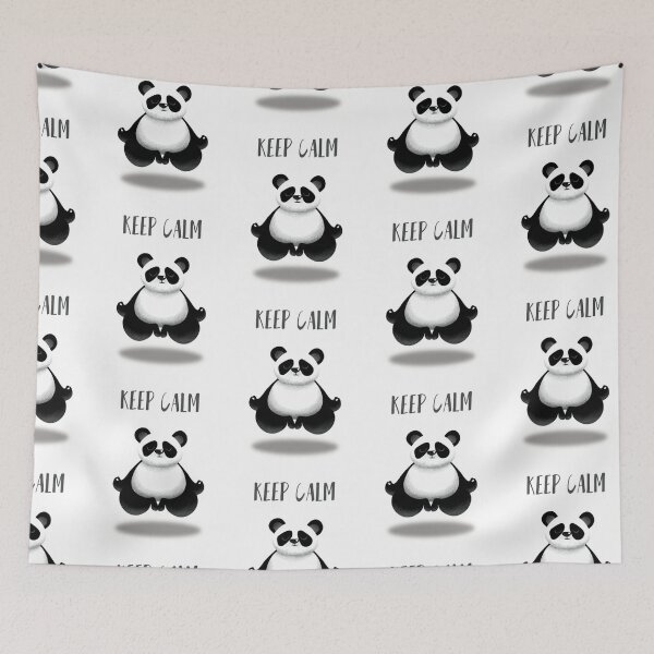 Item preview, Meditating Panda levitating designed and sold by MindChirp.