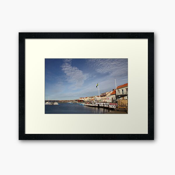 Lysekil harbour, West Sweden Framed Art Print