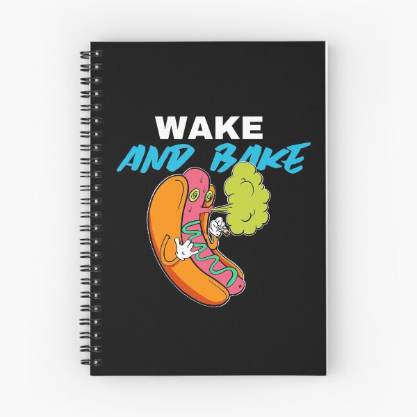 Item preview, Hod Dog Smoking Weed Marijuana Leaf - Wake and Bake designed and sold by Crapt.
