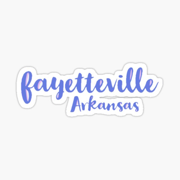 Fayetteville Arkansas Sticker